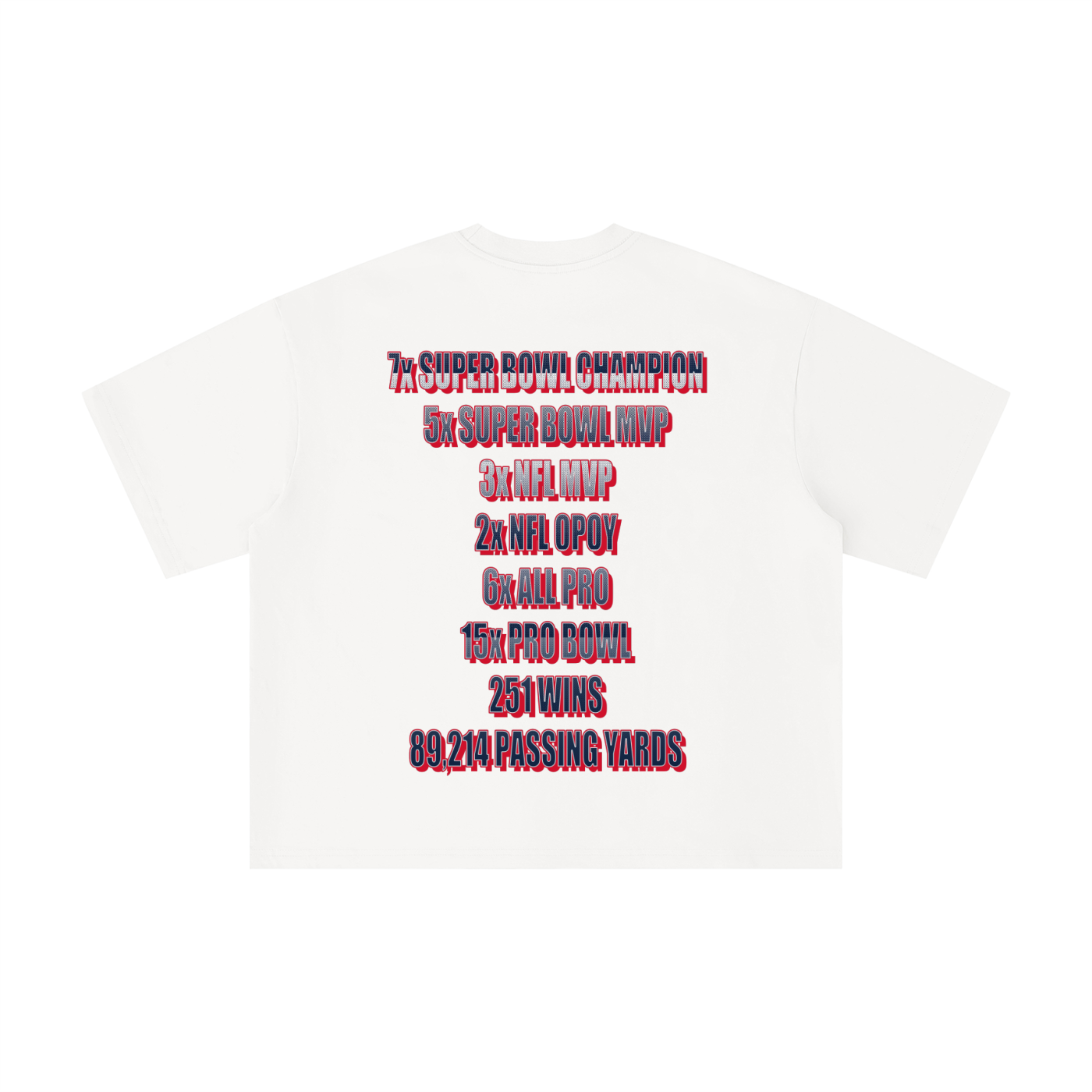 “THE GOAT” BRADY BOXY TEE