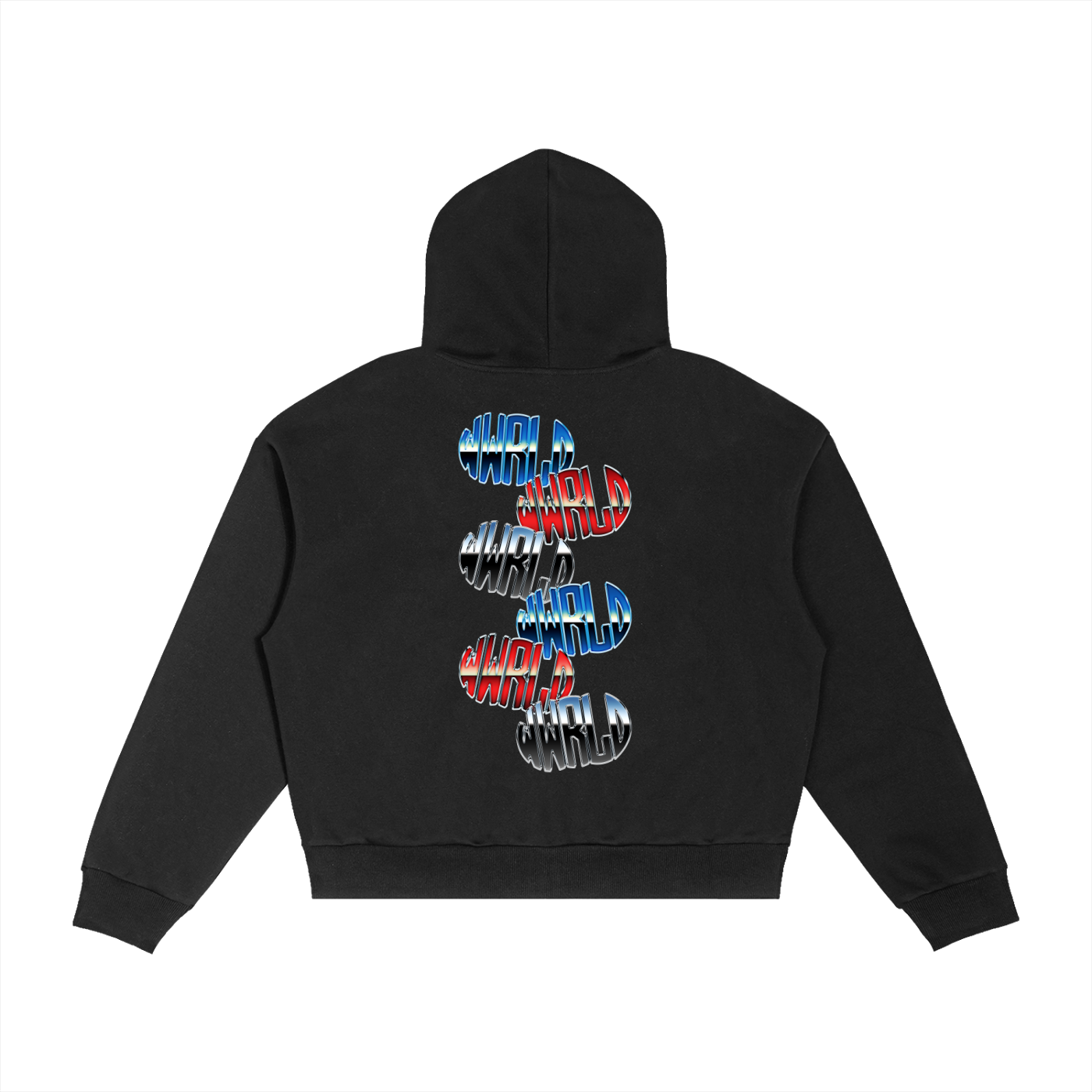 W. WRLD TRI COLOR LOGO HOODIE